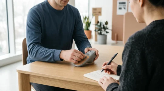 Observateur UX analysant avec attention le comportement d'un utilisateur test pour optimiser un parcours d'achat digital